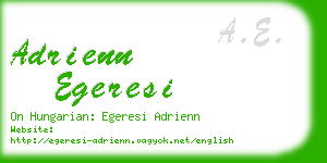 adrienn egeresi business card